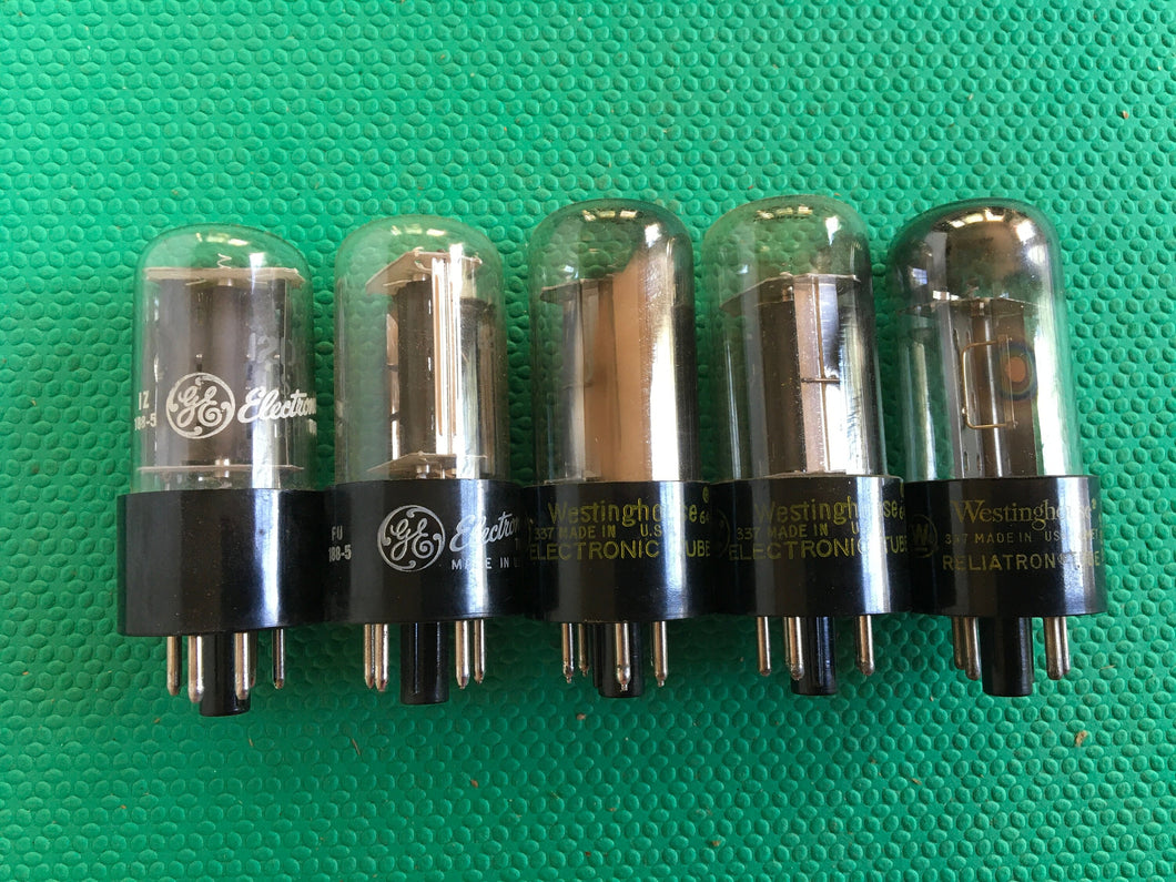 5 US-Made 12D4 Vacuum Tubes Valves NOS NIB Lot Of Five