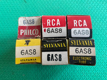 Load image into Gallery viewer, 6 US-Made 6AS8 Vacuum Tubes Valves NOS NIB Lot Of Six
