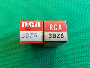 2 RCA 3BZ6 Vacuum Tubes Valves NOS NIB Lot Of Two
