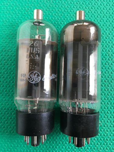 2 General Electric GE 26HU5 Vacuum Tubes Valves NOS NIB Lot Of Two