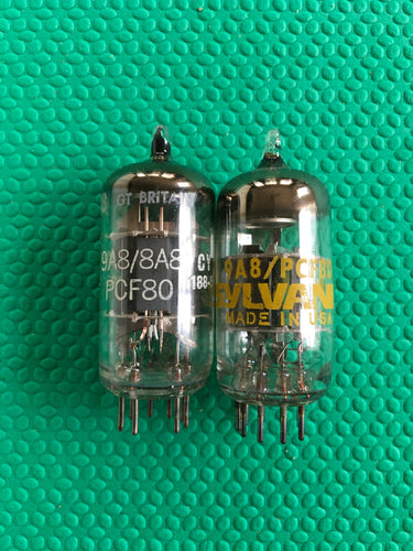 2 8A8 9A8 PCF80 Vacuum Tubes Valves NOS NIB Lot Of Two