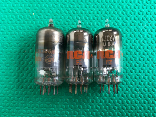 3 RCA 6JC6 6JC6A Vacuum Tubes Valves NOS NIB Lot Of Three