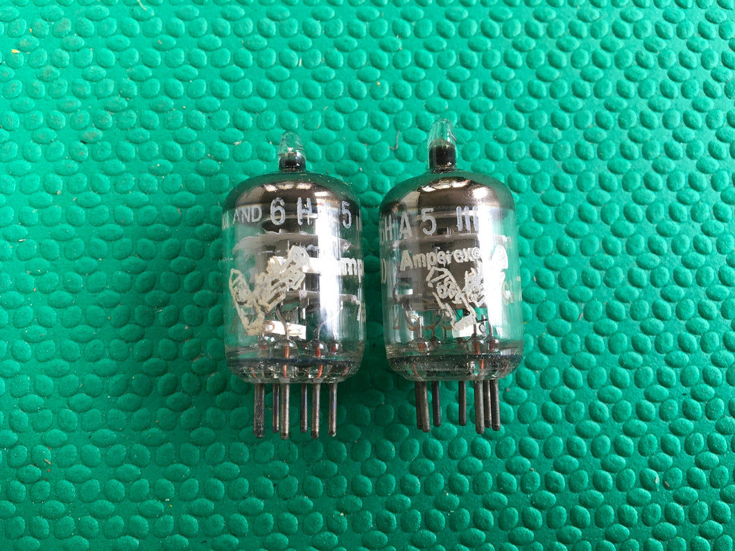 2 Amperex Bugle Boy 6HA5 EC900 Vacuum Tubes Valves NOS NIB Lot Of Two