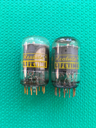 2 Realistic Radio Shack 6AL11 Vacuum Tubes Valves Gold Pins NOS NIB Lot Of Two