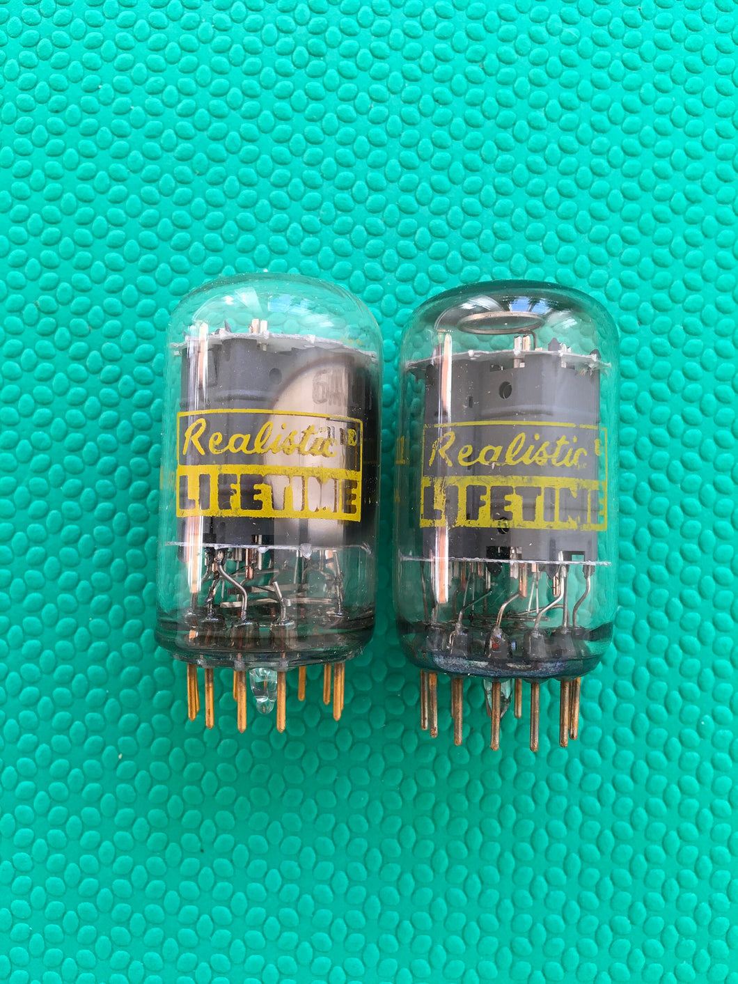 2 Realistic Radio Shack 6AL11 Vacuum Tubes Valves Gold Pins NOS NIB Lot Of Two