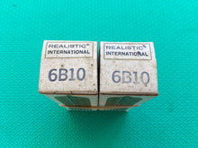 Load image into Gallery viewer, 2 Japan-Made Realistic Radio Shack 6B10 Vacuum Tubes Valves Gold Pins NOS NIB Lot Of Two
