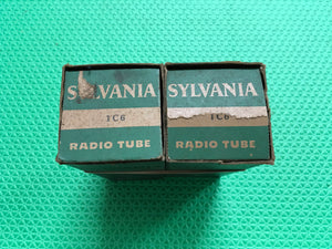 2 Sylvania 1C6 Vacuum Tubes Valves NOS NIB Lot Of Two