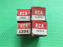 Load image into Gallery viewer, 4 RCA 12D4 Vacuum Tubes Valves NOS NIB Lot Of Four
