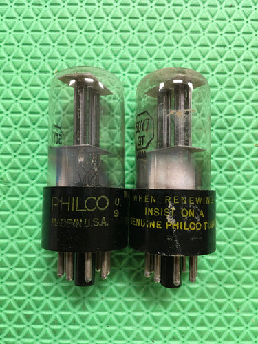 2 Philco 50Y7 50Y7GT Vacuum Tubes Valves NOS NIB Lot Of Two