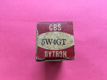 Load image into Gallery viewer, CBS Hytron 5W4 5W4GT Vacuum Tube Black Plate Rectifier NOS NIB
