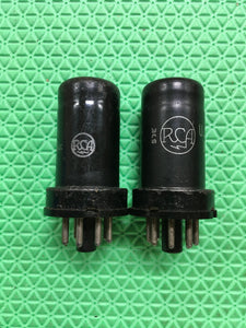 Matched Pair RCA JAN-CRC-6SJ7 6SJ7 VT116 Vacuum Tubes Valves Milspec World War Two Vintage