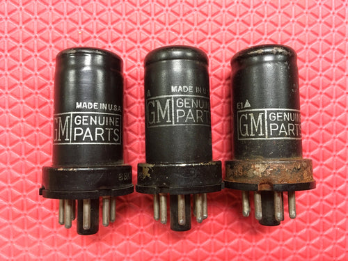 3 General Electric GE 6SK7 Vacuum Tubes Valves Lot Of Three