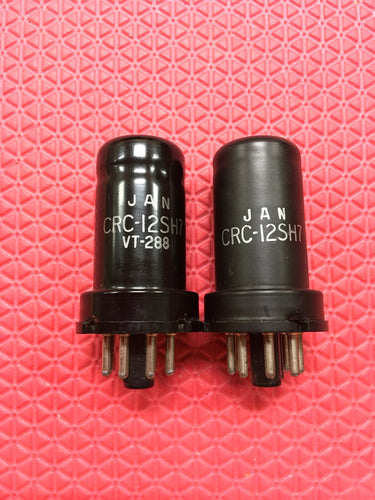 2 RCA 12SH7 JANCRC12SH7 VT288 Vacuum Tubes Valves Milspec NOS NIB Lot Of Two