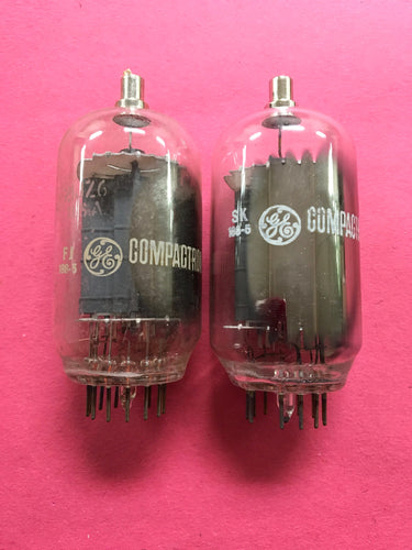 2 General Electric GE 21JZ6 Vacuum Tubes Valves NOS NIB Lot Of Two