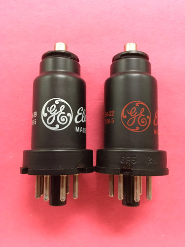 2 General Electric GE 6F5 Vacuum Tubes Valves NOS NIB Lot Of Two