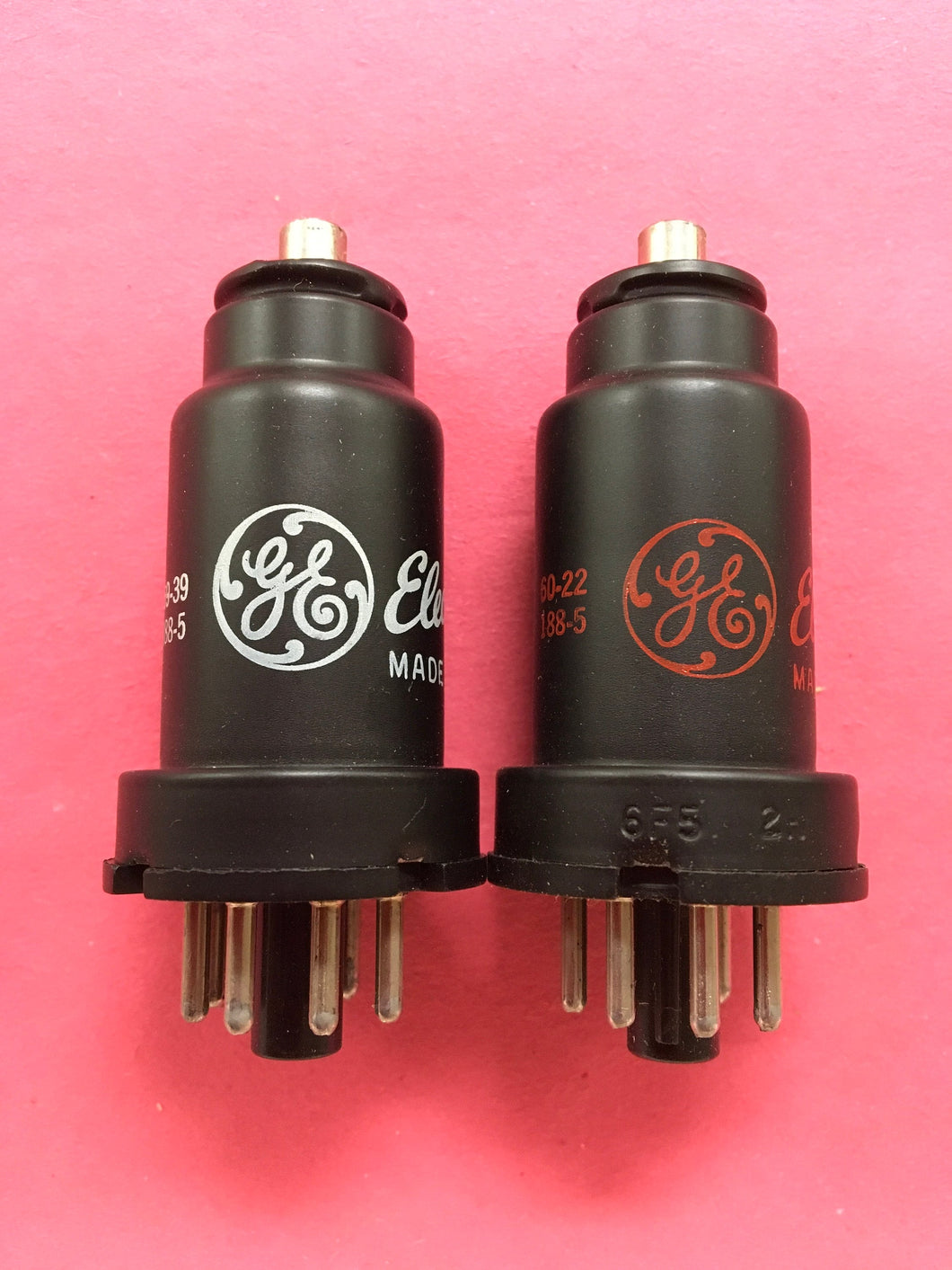 2 General Electric GE 6F5 Vacuum Tubes Valves NOS NIB Lot Of Two