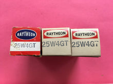 Load image into Gallery viewer, 3 Raytheon 25W4 25W4GT Vacuum Tubes Valves NOS NIB Lot Of Three

