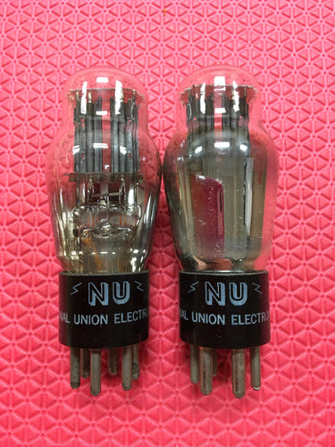 2 National Union NU 25Z5 Vacuum Tubes Valves Shoulder / Coke Bottle NOS NIB Lot Of Two