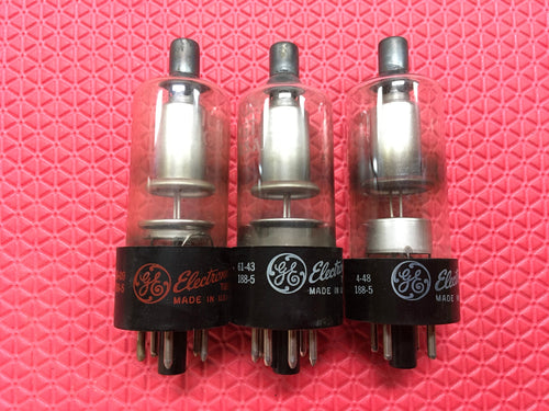 3 General Electric GE 1B3 1B3GT 1G3 1G3GT Vacuum Tubes Valves Rectifier NOS NIB Lot Of Three