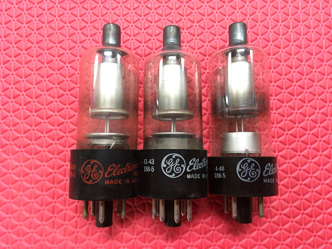 3 General Electric GE 1B3 1B3GT 1G3 1G3GT Vacuum Tubes Valves Rectifier NOS NIB Lot Of Three