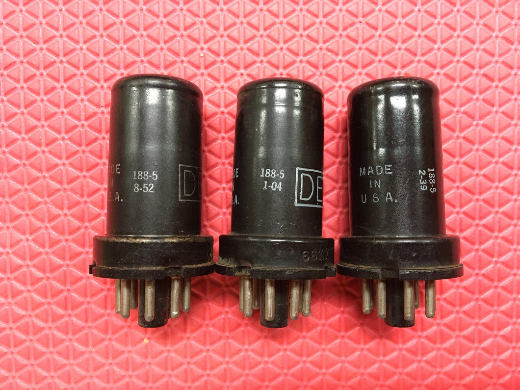 3 General Electric GE 6SK7 Vacuum Tubes Valves Lot Of Three