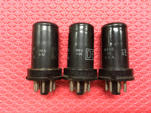 3 General Electric GE 6SK7 Vacuum Tubes Valves Lot Of Three