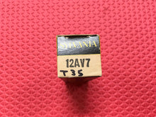 Load image into Gallery viewer, Sylvania 12AV7 Vacuum Tube Valve NOS NIB Black Plate For Your Bottlehead
