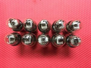 10 Philco Number / Type 41 #41 Vacuum Tubes Valves Engraved / Hot-Stamped Bases Lot Of Ten