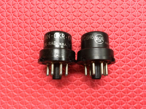 2 US-Made 6H6 6H6GT Vacuum Tubes Valves Milspec NOS NIB Lot Of Two