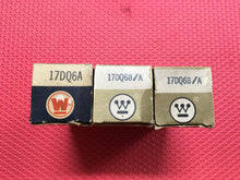 Load image into Gallery viewer, 3 Westinghouse 17DQ6 17DQ6A 17DQ6B 17GW6 Vacuum Tubes NOS NIB Lot Of Three
