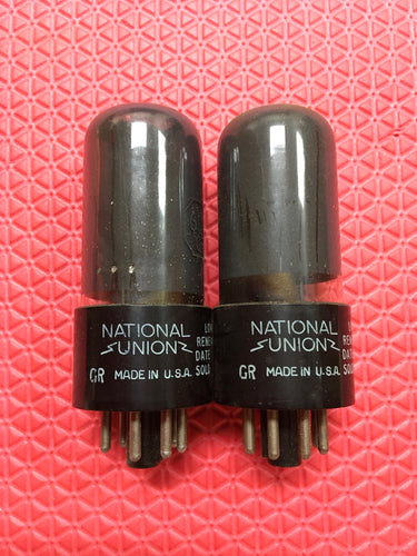 2 National Union NU 6U6 6U6GT Vacuum Tubes Valves NOS NIB Lot Of Two