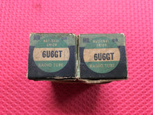 Load image into Gallery viewer, 2 National Union NU 6U6 6U6GT Vacuum Tubes Valves NOS NIB Lot Of Two
