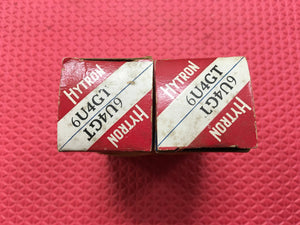 2 Hytron 6U4 6U4GT Vacuum Tubes Valves NOS NIB Lot Of Two