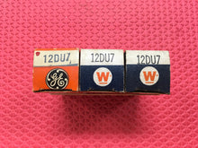 Load image into Gallery viewer, 3 US-Made 12DU7 Vacuum Tubes NOS NIB Lot Of Three
