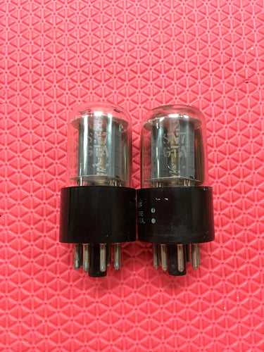 Matched Pair General Electric GE 12SN7 12SN7GTA Vacuum Tubes Valves NOS-Testing
