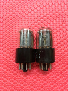 Matched Pair General Electric GE 12SN7 12SN7GTA Vacuum Tubes Valves NOS-Testing