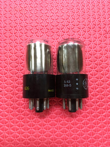 Matched Pair General Electric GE 12SN7 12SN7GTA Vacuum Tubes Valves NOS-Testing