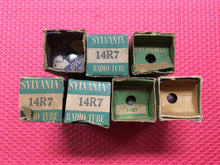 Load image into Gallery viewer, 7 Sylvania 14R7 Vacuum Tubes Valves NOS NIB Lot Of Seven
