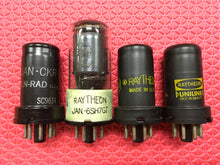 Load image into Gallery viewer, 4 US-Made 6SH7 Vacuum Tubes Valves Milspec NOS NIB Lot Of Four
