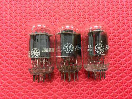 3 General Electric GE 6GF7 6GF7A Vacuum Tubes Valves NOS NIB Lot Of Three