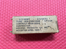 Load image into Gallery viewer, Ken-Rad VT134 12A6 Vacuum Tube Valve Milspec US Army NOS NIB
