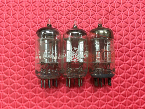 3 General Electric GE 6CN7 Vacuum Tubes Valves NOS NIB Lot Of Three