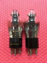 Load image into Gallery viewer, Matched Pair Sylvania Type / Number 27 #27 Vacuum Tubes Perforated Plates
