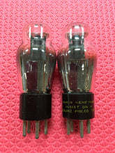 Load image into Gallery viewer, Matched Pair Philco Type / Number 27 #27 Vacuum Tubes Valves Black Plates

