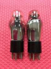 Load image into Gallery viewer, Matched Pair Super Silvertone Number / Type 27 #27 Vacuum Tubes Valves Black Plates
