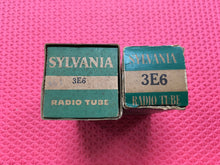 Load image into Gallery viewer, 2 Sylvania 3E6 Vacuum Tubes Valves NOS NIB Lot Of Two
