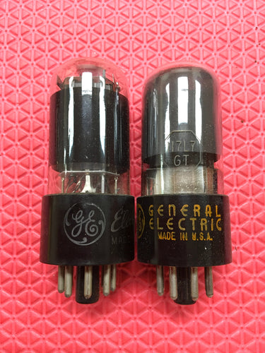 2 General Electric GE 117L7 117L7GT 117M7 117M7GT Vacuum Tubes Valves NOS NIB Lot Of Two