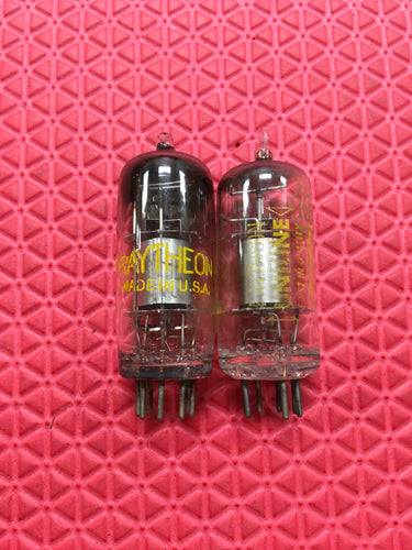 2 Raytheon 1U5 Vacuum Tubes Valves NOS NIB Lot Of Two