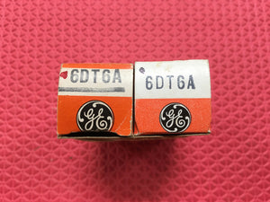 2 General Electric GE 6DT6 6DT6A Vacuum Tubes Valves NOS NIB Lot Of Two