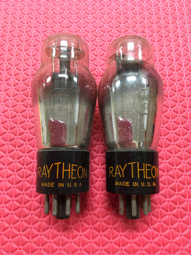 2 Raytheon 6AE6 6AE6G Vacuum Tubes Valves NOS NIB Lot Of Two